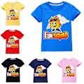 Miniatyrbild 2 av 3: Fun Squad Gaming Pojkar T-shirt Tecknade Toppar Tee Barn Pojkar Flickor T-shirts Barnkläder Sommar Kortärmad Red 120cm