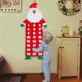 Miniatyrbild 1 av 2: Adventskalender 2023 Stor filt jul adventskalender med ficka Hemväggsdekor Santa Claus