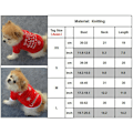 Miniatyrbild 2 av 2: hund _ Pet dog letters snowflake Christmas kläder vinterjacka Red+White Snowflake S