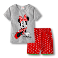 Miniatyrbild 1 av 3: Minnie Flickor Pyjamas Barn Pojkar Flickor 2st Set Kortärmad Tryck Toppar + Shorts Tryck Kläder Pyjamas & Vardagskläder Barnpresent #1 95cm
