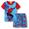 Miniatyrbild 1 av 3: Spider-Man Pyjamas för Pojkar Barn Flickor 2-dels Set Kortärmad Tryckt Topp+ Shorts Tryckta Kläder Pyjamas & Vardagskläder Barnpresent #5 130cm