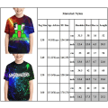 Miniatyrbild 3 av 3: Pojkar och flickor skjortor 3D-tryckta kortärmade tecknade T-shirt B 160cm