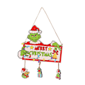 Miniatyrbild 2 av 7: God Jul Grinchmas Trä Grinch Prydnader Julgran Dörr Dekor A
