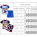 Miniatyrbild 3 av 3: Barn Pojkar Flickor Cartoon PAW Patrol Sovkläder Kortärmad T-shirt Topp Shorts Set C 7 Years