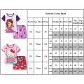 Miniatyrbild 3 av 3: Flickor Disney-karaktär Pyjamas Barn T-shirt Toppar Shorts Set Nattkläder Sovkläder Hello Kitty B 7 Years