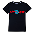 Miniatyrbild 1 av 3: T-shirt för pojkar, tecknade toppar, barn pojkar flickor T-shirts, barnkläder, sommar kortärmad Black 140cm