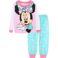 Miniatyrbild 1 av 3: 2 st flickor pyjamas Disney Minnie långärmad pullover nattkläder C 130cm