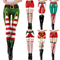 Miniatyrbild 1 av 4: Kvinnors Jul Hjort 3D Tryck Leggings Byxor Jul Strumpbyxor Byxor C M