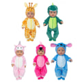 Miniatyrbild 4 av 4: Dockkläder Kläder Overaller Jumpsuits för 18 Tums Babydockor #5