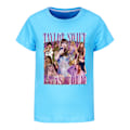 Miniatyrbild 1 av 3: Taylor Swiftie Pojkar T-shirt Tecknade Toppar Tee Barn Pojkar Flickor T-shirts Barnkläder Sommar Kortärmad Light Blue 140cm