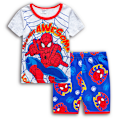 Miniatyrbild 1 av 3: Spider-Man Pyjamas för Pojkar Barn Flickor 2-dels Set Kortärmad Tryckt Topp+ Shorts Tryckta Kläder Pyjamas & Vardagskläder Barnpresent #3 95cm