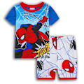 Miniatyrbild 1 av 3: Spider-Man Pyjamas för Pojkar Barn Flickor 2-dels Set Kortärmad Tryckt Topp+ Shorts Tryckta Kläder Pyjamas & Vardagskläder Barnpresent #2 95cm