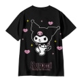 Miniatyrbild 1 av 3: Kuromi Anime Kvinnors Kortärmad T-shirt Basic Tee Top S