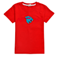 Miniatyrbild 1 av 3: T-shirt för pojkar, tecknade toppar, barn pojkar flickor T-shirts, barnkläder, sommar kortärmad Red 140cm