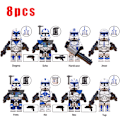 Miniatyrbild 1 av 8: 8PCS Echo Jesse Rex Robotfigurer Leksak Monterade Block Julgåva