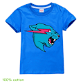 Miniatyrbild 1 av 3: T-shirt för pojkar, tecknade toppar, barn pojkar flickor T-shirts, barnkläder, sommar kortärmad Blue 140cm