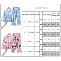 Miniatyrbild 3 av 3: Barnflickor Kuromi Pyjamas Pjs Nattkläder Set Loungewear Långärmad Nattkläder B 7-9Years