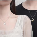 Miniatyrbillede 6 af 10: Venskabs halskæde "Whale and Shell" - Elegant og trendy design Black one size