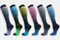 Miniatyrbillede 5 af 5: Support socks 3 pairs Multicolor S/M - Rosa/Blå, Grå, Ljusblå/Blå