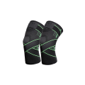 Pikkukuva 6 / 6: Elastic knee support with compression Green L