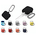 Miniatyrbillede 2 af 11: Silikonebeskyttelse til AirPods 1 og 2-serien Black one size