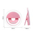 Miniatyrbild 8 av 9: LED Selfie-lampa till Mobilen - Uppladdningsbar Vit one size