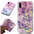 Miniatyrbillede 7 af 7: Laser marmorcover til iPhone XR Black