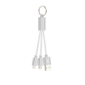 Pikkukuva 1 / 3: Avaimenperäkaapeli 2-in-1, jossa mikro-USB ja Lightning Silver