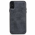 Miniatyrbillede 9 af 9: Ruskindsmagnetisk etui til iPhone Xs Max magnetisk lås. Black one size