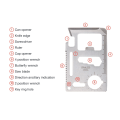 Miniatyrbilde 7 av 8: Multi function tool card - 15 functions