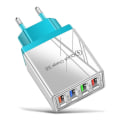 Miniatyrbilde 3 av 9: Veggadapter med 4 LED-porter Red one size