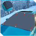 Miniatyrbilde 2 av 5: Frontrutebeskyttelse med magnetfeste Black one size