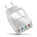 Miniatyrbild 1 av 9: Väggadapter med 4 LED-portar grå one size