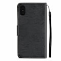 Miniatyrbillede 6 af 9: Ruskindsmagnetisk etui til iPhone Xs Max magnetisk lås. Black one size