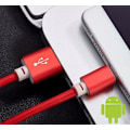 Miniatyrbilde 1 av 8: Type-C kabel i PU-läder Red