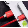 Miniatyrbillede 1 af 8: Type-C kabel i PU læder Red
