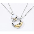 Miniatyrbillede 2 af 10: Venskabs halskæde "Whale and Shell" - Elegant og trendy design Black one size