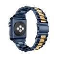 Miniatyrbilde 4 av 5: Elegant Metallarmbånd i Rustfritt Stål for Apple Watch Black/Gold 38/40/41mm