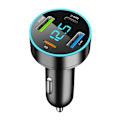 Miniatyrbillede 1 af 5: 5-i-1 Biladapter med PD, USB-C & QuickCharge - Smart Opladning Black