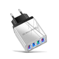 Miniatyrbilde 5 av 9: Veggadapter med 4 LED-porter Red one size