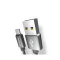 Miniatyrbild 3 av 4: ROCK Metal Charge & Sync Micro-USB 1.8m Rosa guld