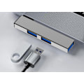 Miniatyrbilde 4 av 6: USB/USB-C Hub – Multifunksjonell og Kompakt Adapter Grey USB