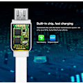 Miniatyrbillede 2 af 3: ROCK Originalt mikro -USB -kabel 1m - Hvid White