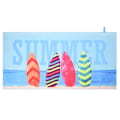 Pikkukuva 8 / 8: Nopeasti kuivuva rantapyyhe mikrokuitua – 150x70 cm Swimmer - Blue