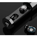 Miniatyrbillede 3 af 9: TWS Bluetooth tube earbuds Black one size