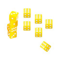 Miniatyrbild 1 av 7: Tärningar 10-pack Gul one size