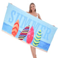 Pikkukuva 4 / 8: Nopeasti kuivuva rantapyyhe mikrokuitua – 150x70 cm Swimmer - Blue