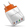 Miniatyrbilde 6 av 9: Veggadapter med 4 LED-porter Light blue one size