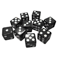 Miniatyrbillede 6 af 7: Dice 10-pack Yellow one size