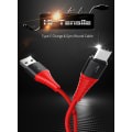 Pikkukuva 7 / 11: ROCK Hi-Tensile Type-C -kaapeli 1 m - musta Black